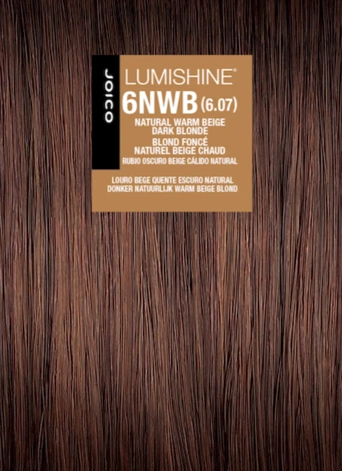 Joico Lumishine Permanent Créme - 6NWB (6.07) Natural Warm Beige Dark Blonde Hajfesték 74ml főképe